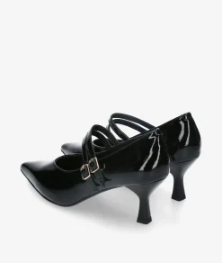 Mujer Stephen Allen Zapatos De Tacón|Merceditas*Merceditas 3699-7 SELENE en charol negro