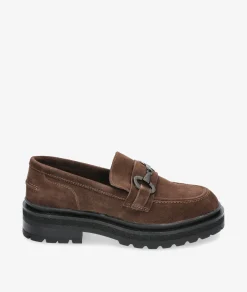 Mujer pabloochoa.shoes Mocasines*Mocasines EVA PARIS 27971 en serraje marrón