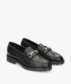 Mujer Funny Lola Mocasines*Mocasines 3136 en coco negro