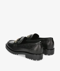Mujer Funny Lola Mocasines*Mocasines 3136 en coco negro