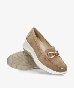 Mujer Imac Mocasines*Mocasines 105161 en serraje taupe