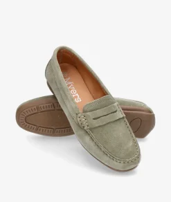 Mujer pabloochoa.shoes Mocasines*Mocasines 94239 en serraje kaki
