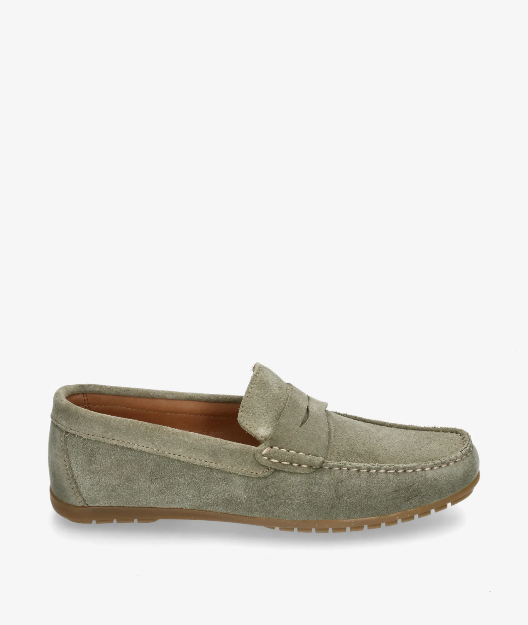 Hombre pabloochoa.shoes Zapatos Casual|Mocasines*Mocasines 82223 en serraje kaki
