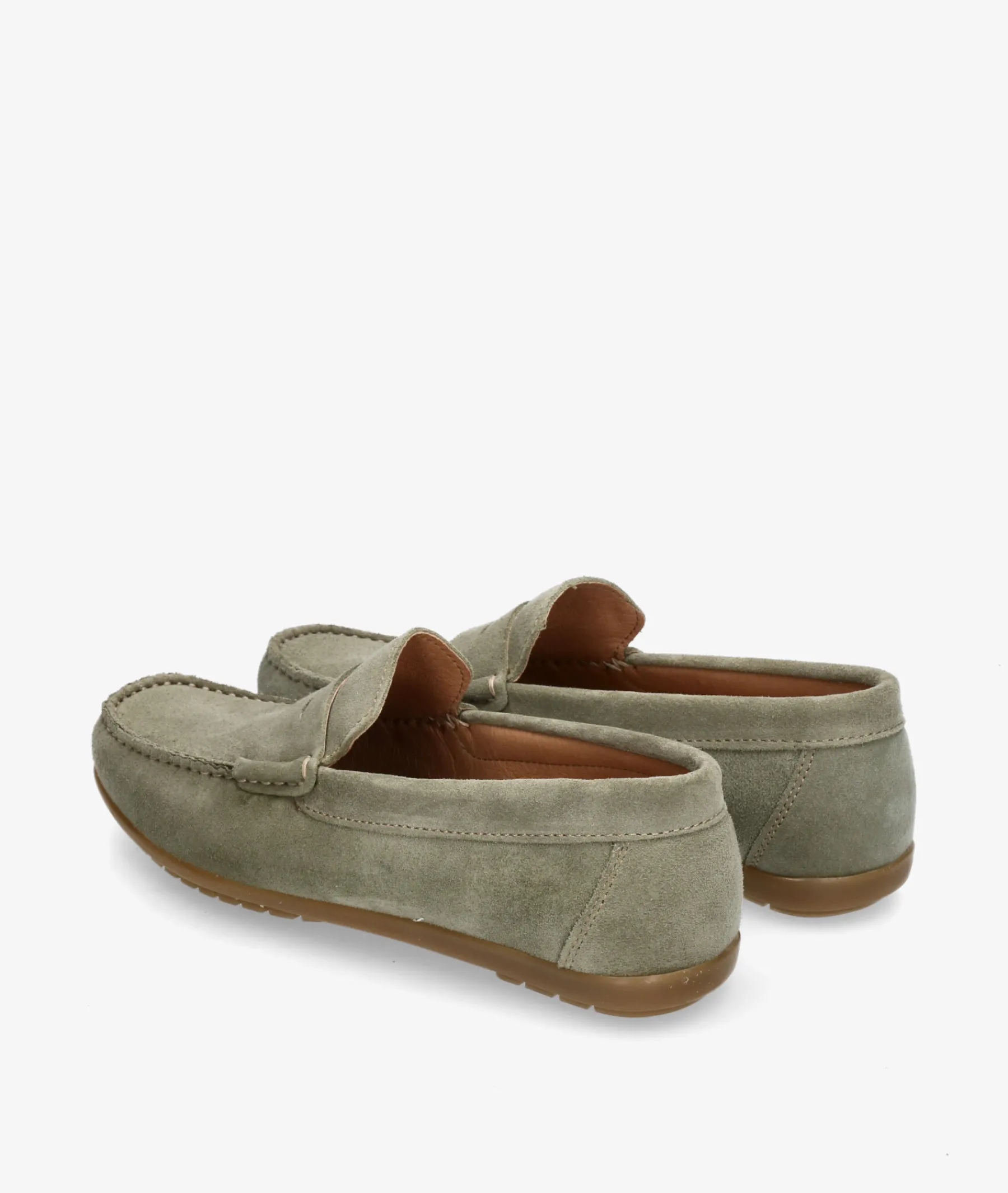 Hombre pabloochoa.shoes Zapatos Casual|Mocasines*Mocasines 82223 en serraje kaki