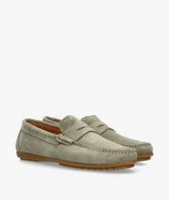 Hombre pabloochoa.shoes Mocasines*Mocasines 82223 en serraje kaki