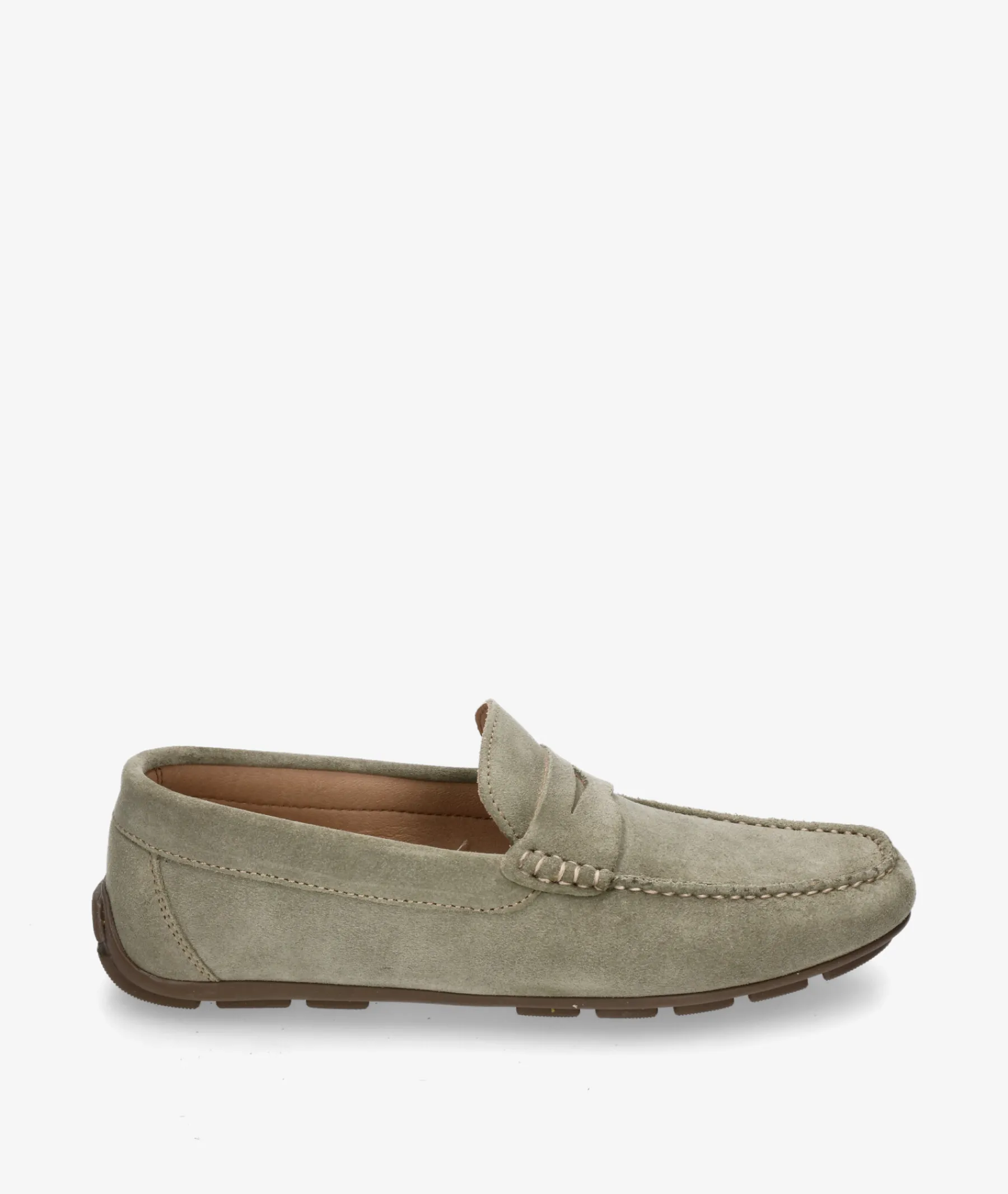 Hombre Traveris Mocasines|Zapatos Casual*Mocasines 33720 en serraje kaki