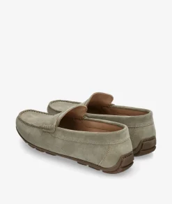 Hombre Traveris Mocasines|Zapatos Casual*Mocasines 33720 en serraje kaki