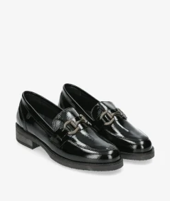 Mujer Valeria´s Mocasines*Mocasines 1537 en charol negro