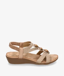 Mujer Amarpies Sandalias*Sandalias 26620 en bronce