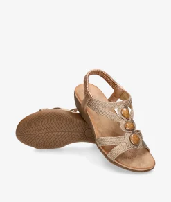 Mujer Amarpies Sandalias*Sandalias 26620 en bronce