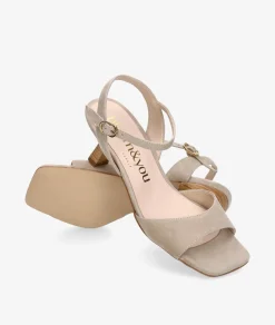 Mujer bloom&you Sandalias*Sandalias bloom&you MILA en ante piedra