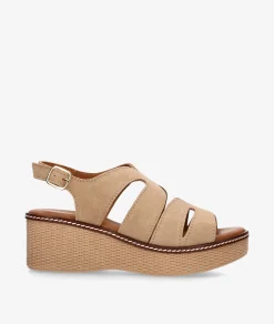 Mujer pabloochoa.shoes Sandalias*Sandalias 2666 en serraje taupe