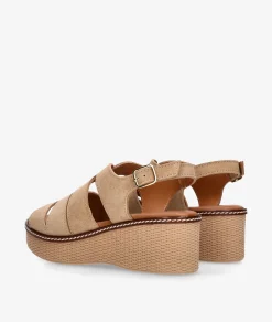 Mujer pabloochoa.shoes Sandalias*Sandalias 2666 en serraje taupe