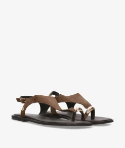 Mujer pabloochoa.shoes Sandalias*Sandalias SF1691 en ante marrón
