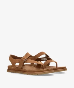 Mujer UGG Sandalias*Sandalias GOLDENGAZE TOE POST en cuero
