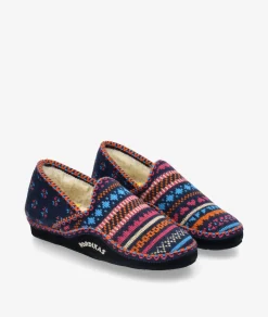 Mujer Nordikas Zapatillas De Casa*Sleepers 2000 en marino