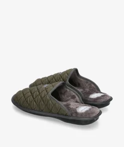 Hombre Bio Relax Zapatillas De Casa*Zapatillas de casa 1448 en caki