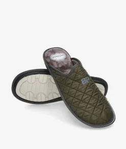 Hombre Bio Relax Zapatillas De Casa*Zapatillas de casa 1448 en caki