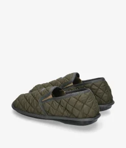 Hombre Bio Relax Zapatillas De Casa*Zapatillas de casa 1566 en caki