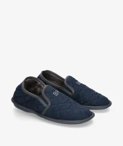 Hombre Bio Relax Zapatillas De Casa*Zapatillas de casa 1566 en marino