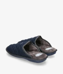 Hombre Bio Relax Zapatillas De Casa*Zapatillas de casa 1448 en marino