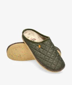 Hombre Hot potatoes Zapatillas De Casa*Zapatillas de casa STAFFORD en caki