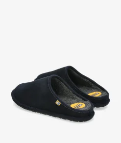 Mujer Nordikas Zapatillas De Casa*Zapatillas de casa 2217 en serraje azul