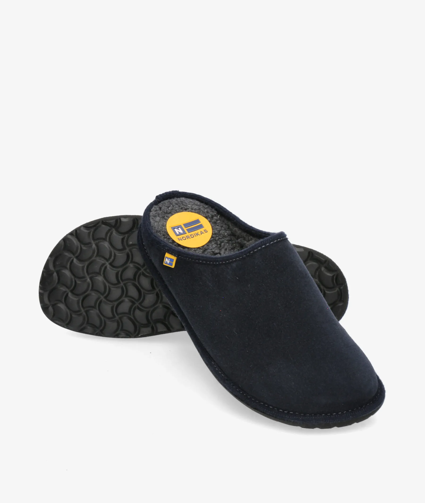 Mujer Nordikas Zapatillas De Casa*Zapatillas de casa 2217 en serraje azul