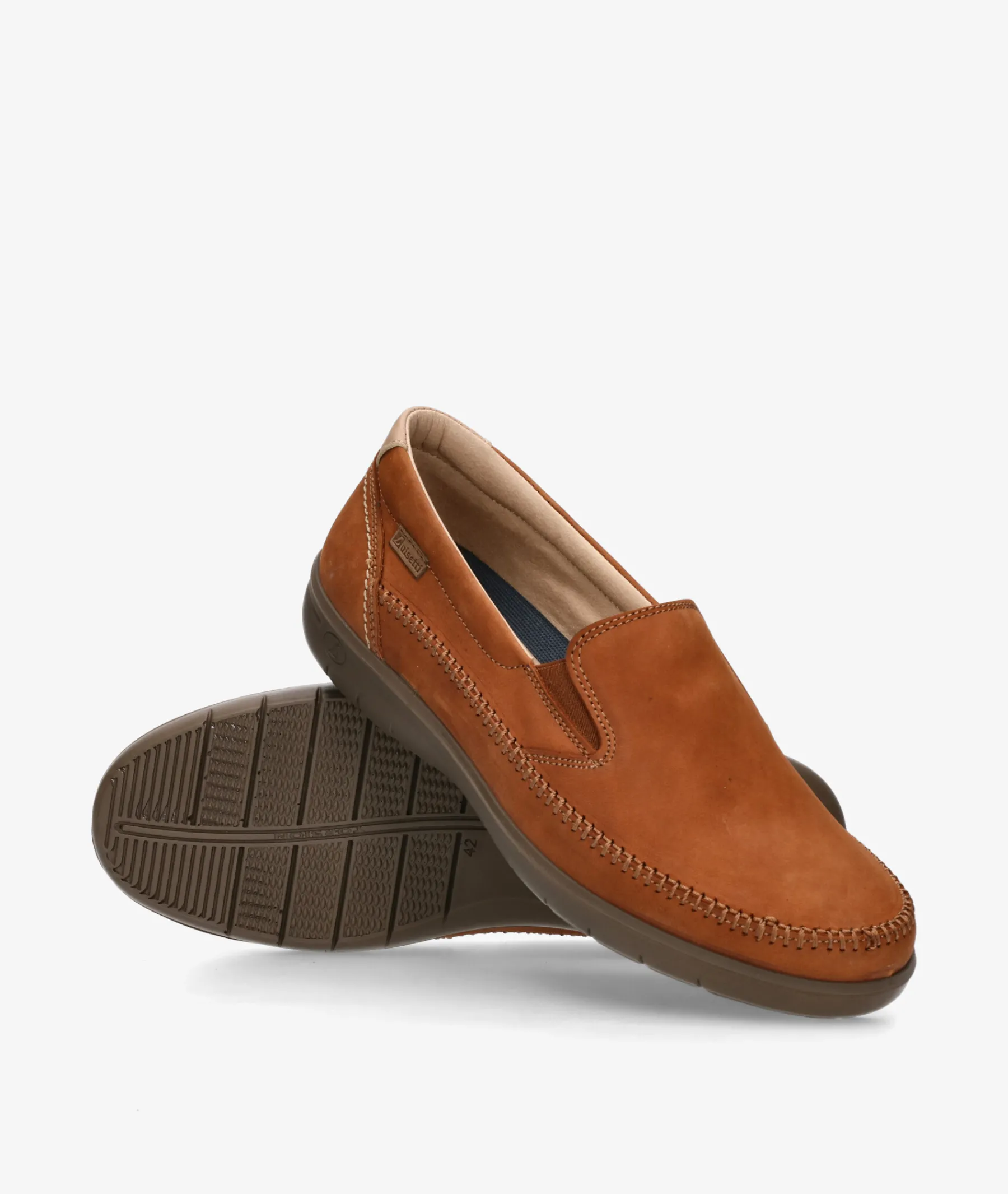 Hombre LUISETTI Mocasines*Zapatos casual 39502 NO en nobuck