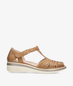 Mujer Amarpies Sandalias*Zapatos confort 30030 en cuero
