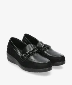 Mujer Amarpies Zapatos Confort|Mocasines*Zapatos confort 27006 en negro
