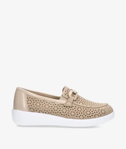 Mujer pabloochoa.shoes Mocasines*Zapatos confort DOCTOR CUTILLAS 38475 en beige