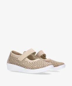 Mujer pabloochoa.shoes Merceditas*Zapatos confort DOCTOR CUTILLAS 38470 en beige