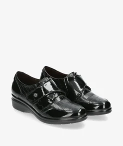 Mujer Pitillos Bluchers Y Zapatos Con Cordones*Zapatos confort 10025 en negro