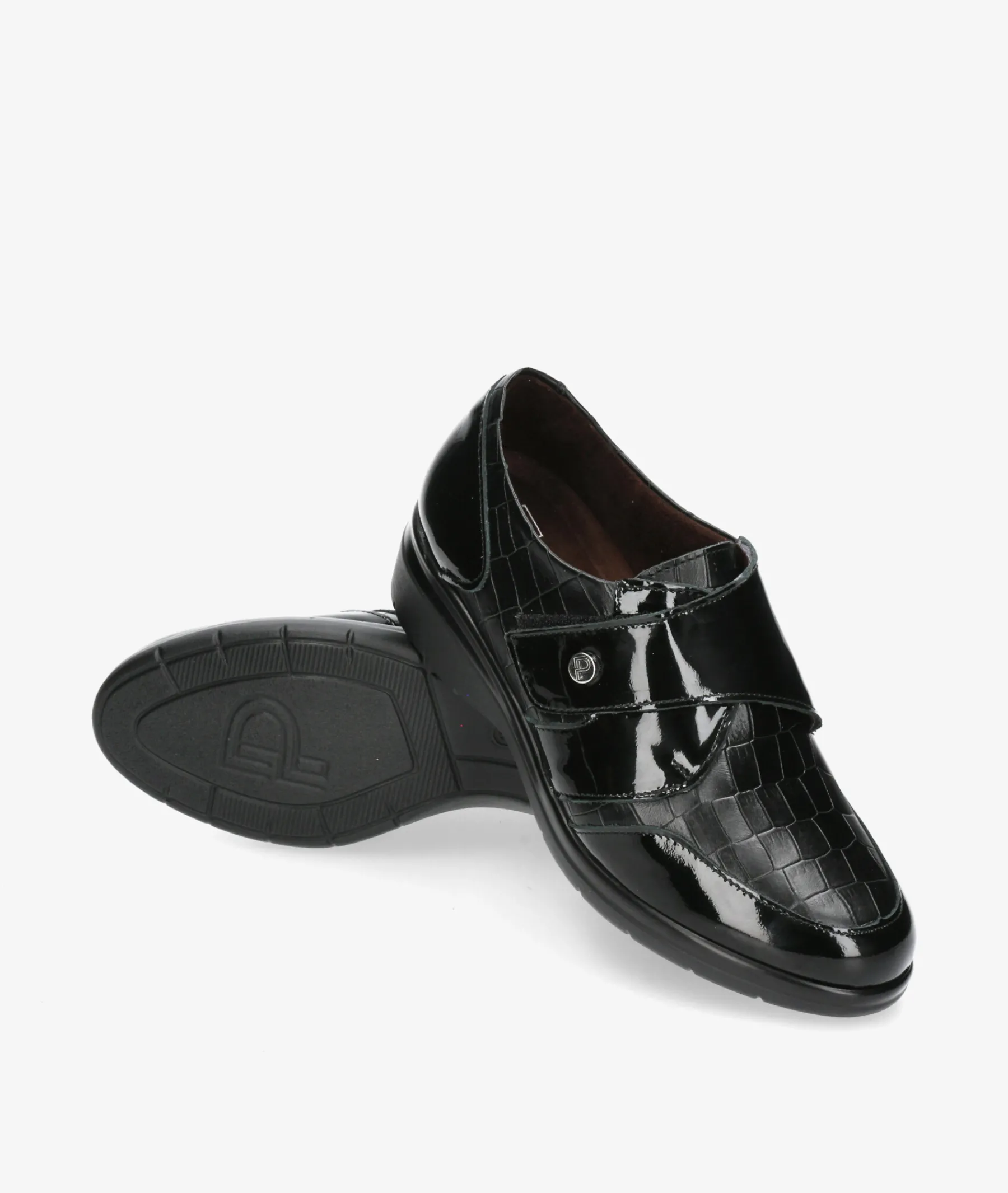 Mujer Pitillos Bluchers Y Zapatos Con Cordones*Zapatos confort 10025 en negro