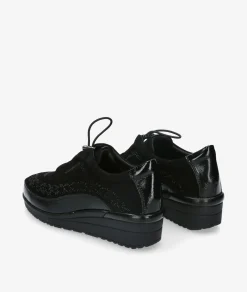 Mujer St Gallen Bluchers Y Zapatos Con Cordones*Zapatos confort St. Gallen ALIDA 22-10-20593 en negro