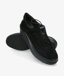 Mujer St Gallen Bluchers Y Zapatos Con Cordones*Zapatos confort St. Gallen ALIDA 22-10-20593 en negro