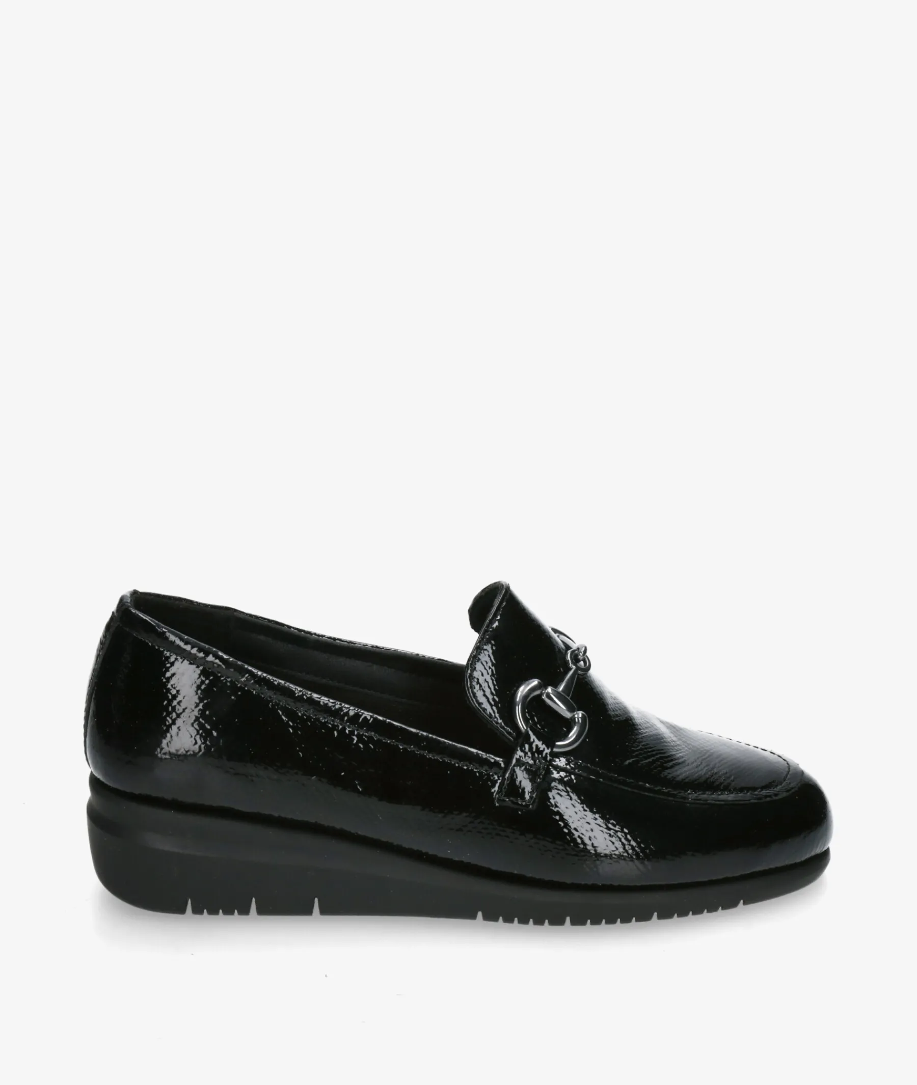 Mujer St Gallen Mocasines*Zapatos confort St. Gallen ESTRIBI 23-05-21771 ART 19541 en charol negro