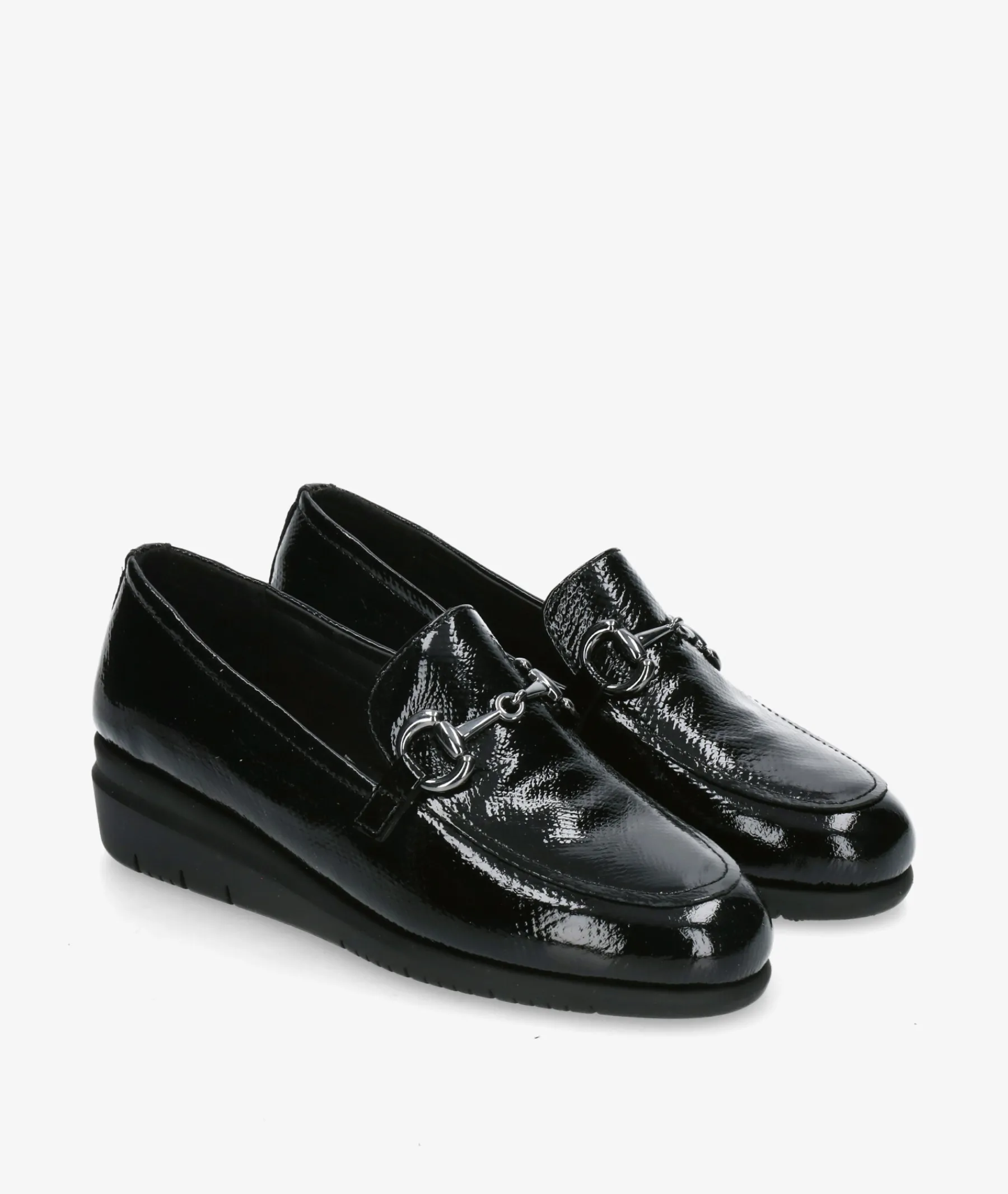 Mujer St Gallen Mocasines*Zapatos confort St. Gallen ESTRIBI 23-05-21771 ART 19541 en charol negro