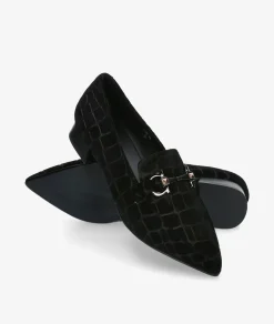 Mujer Stephen Allen Mocasines*Zapatos de vestir LAUR-11 K19123-55 en coco negro
