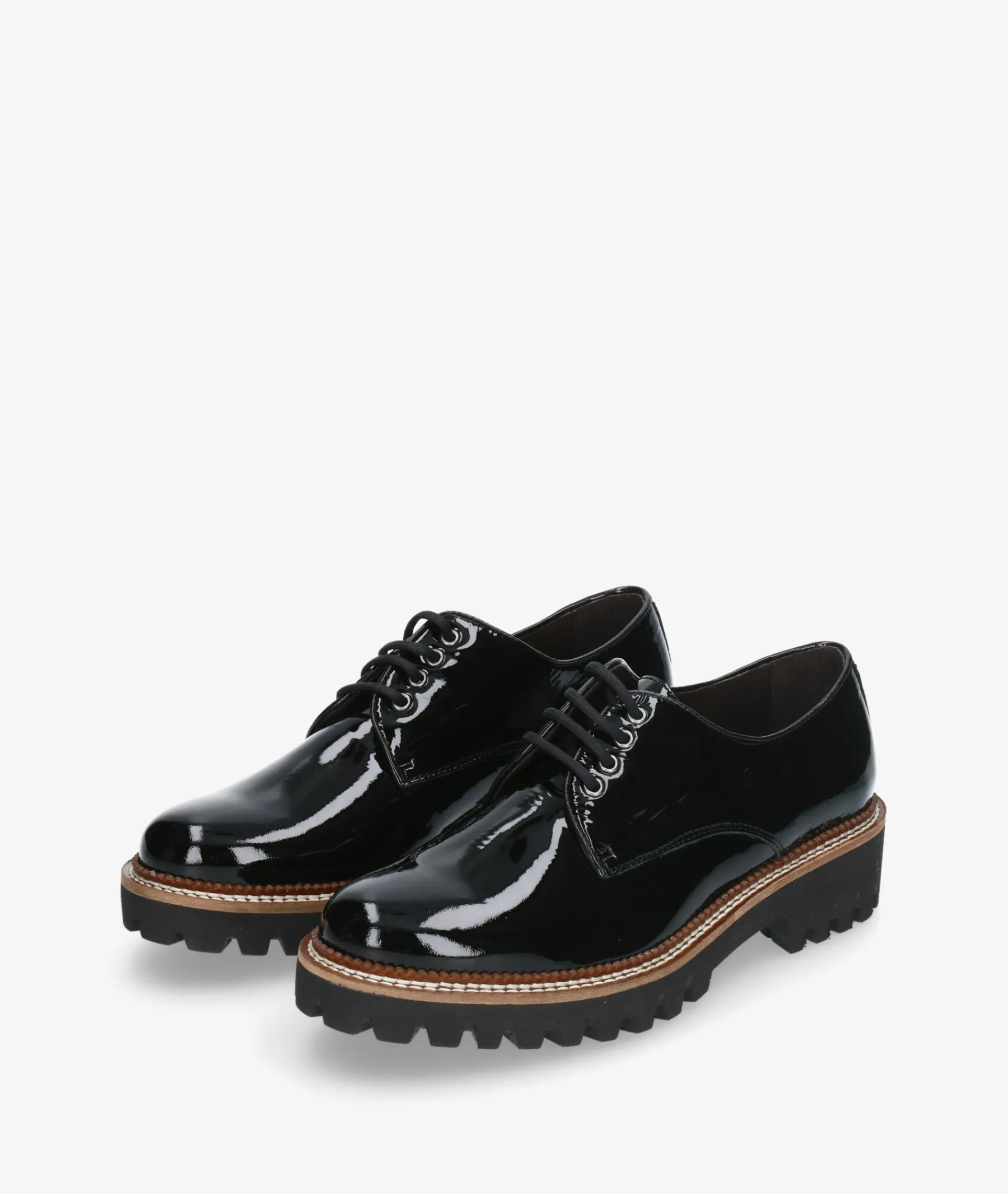 Mujer Kénnebec Bluchers Y Zapatos Con Cordones*Zapatos inglés 7050 en charol