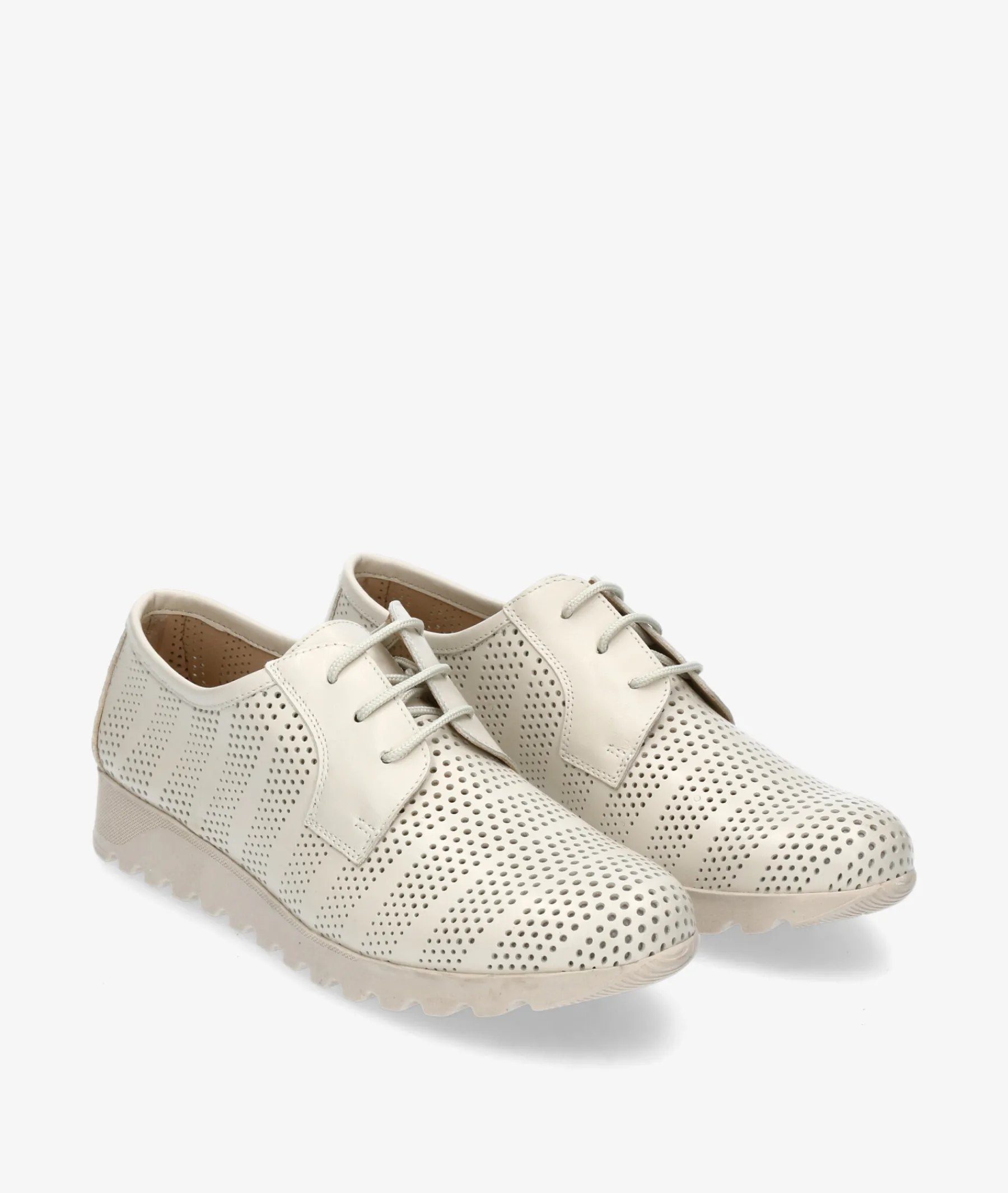 Mujer Kénnebec Bluchers Y Zapatos Con Cordones*Zapatos inglés 8210 PICADO TAIPAN en hueso