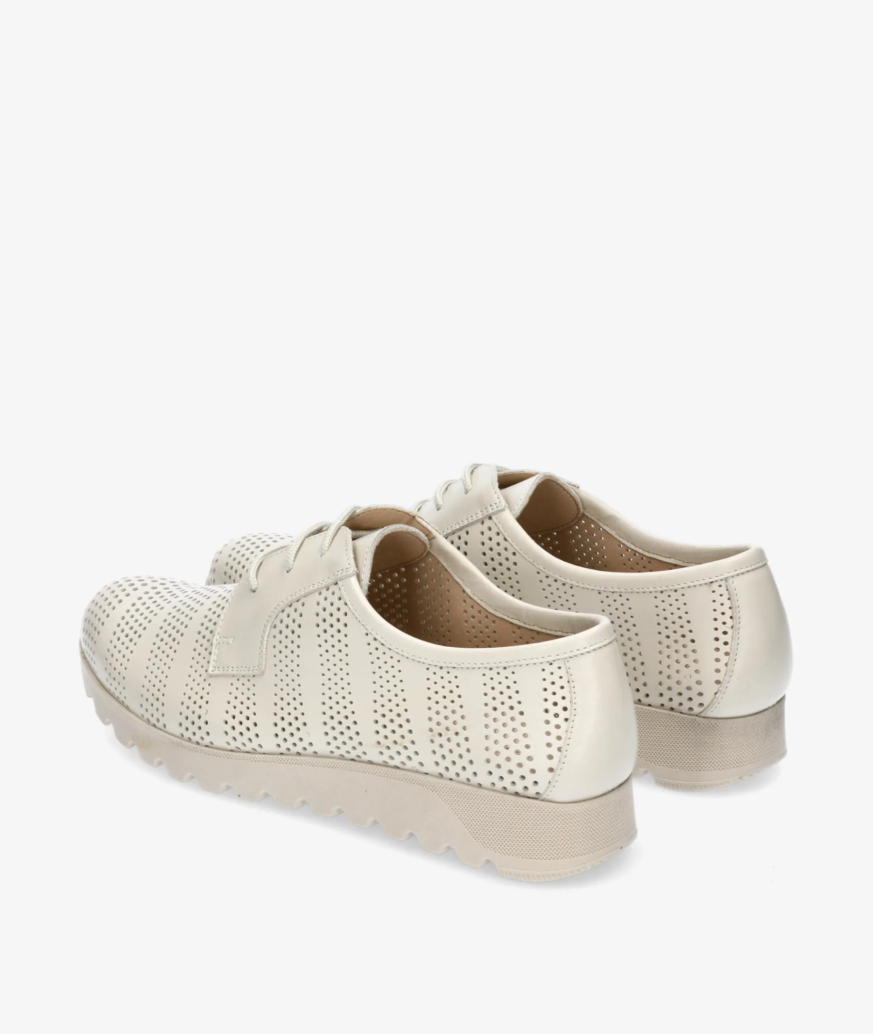 Mujer Kénnebec Bluchers Y Zapatos Con Cordones*Zapatos inglés 8210 PICADO TAIPAN en hueso