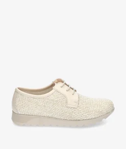 Mujer Kénnebec Bluchers Y Zapatos Con Cordones*Zapatos inglés 8210 RAFIA en beige