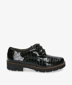 Mujer Pitillos Bluchers Y Zapatos Con Cordones*Zapatos inglés 10771 en charol