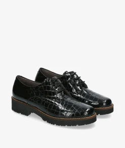 Mujer Pitillos Bluchers Y Zapatos Con Cordones*Zapatos inglés 10771 en charol