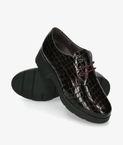 Mujer Pitillos Bluchers Y Zapatos Con Cordones*Zapatos inglés 10751 en coco