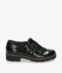 Mujer Pitillos Mocasines*Zapatos 10772 en charol