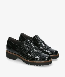 Mujer Pitillos Mocasines*Zapatos 10772 en charol