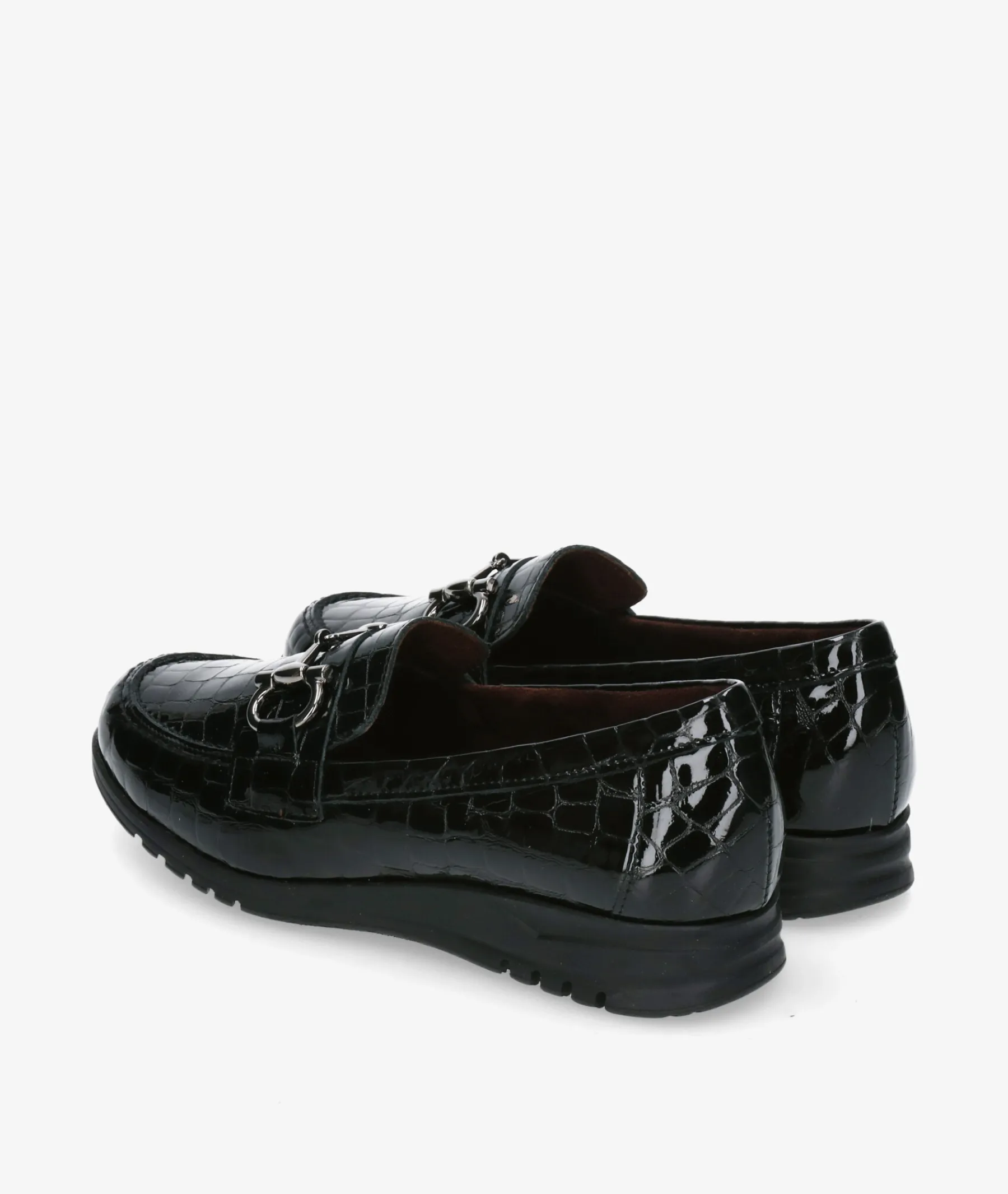 Mujer Blanco y negro Mocasines*Zapatos planos 20201 en charol negro